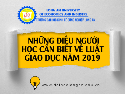 Những điều người học cần biết về Luật Giáo dục năm 2019