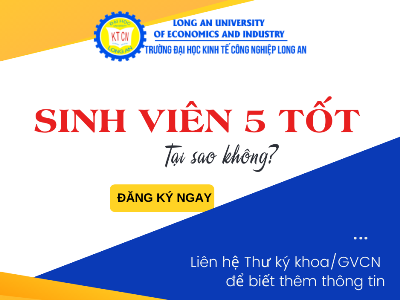 THÔNG BÁO: Đăng ký “Sinh viên 5 tốt cấp trường năm 2023”